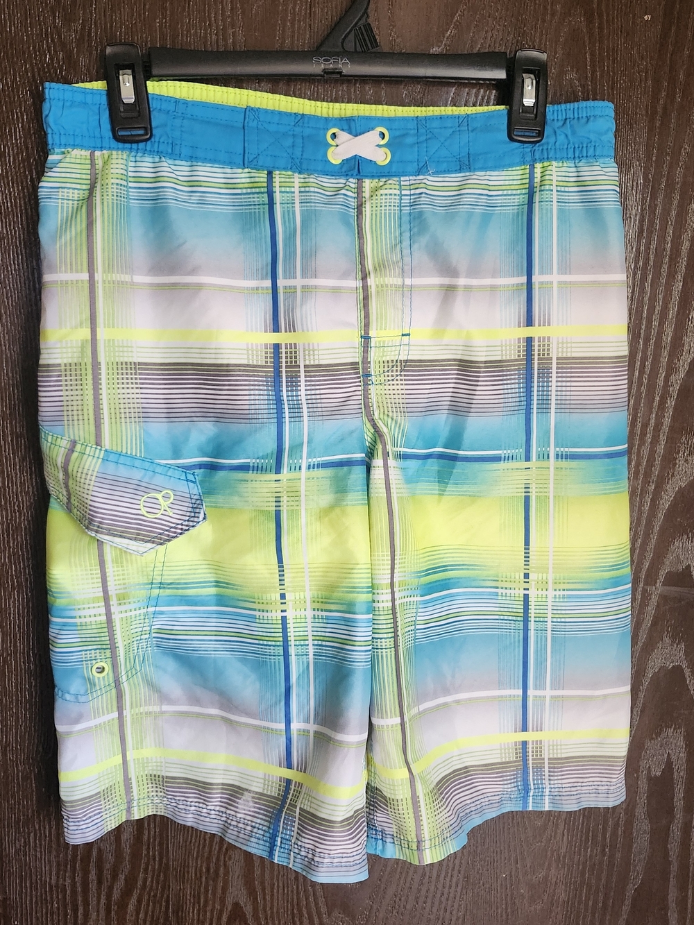 OP Neon Yellow & White Swim Shorts
